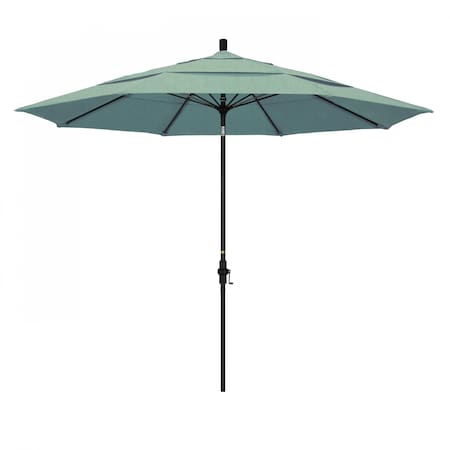 California Umbrella Patio Umbrella, Octagon, 109.5" H, Sunbrella Fabric, Spa 194061022344