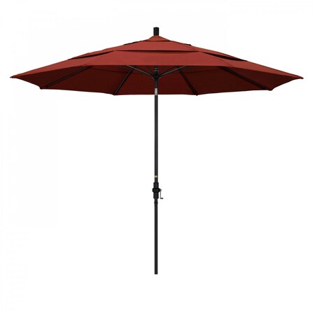 California Umbrella Patio Umbrella, Octagon, 109.5" H, Sunbrella Fabric, Terracotta 194061022443