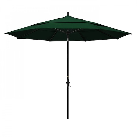 California Umbrella Patio Umbrella, Octagon, 109.5" H, Sunbrella Fabric, Forest Green 194061022450