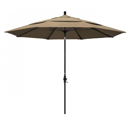 California Umbrella Patio Umbrella, Octagon, 109.5" H, Sunbrella Fabric, Heather Beige 194061022504