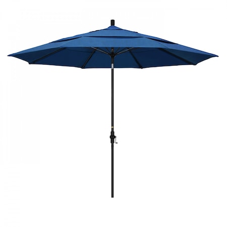 California Umbrella Patio Umbrella, Octagon, 109.5" H, Sunbrella Fabric, Regatta 194061022528