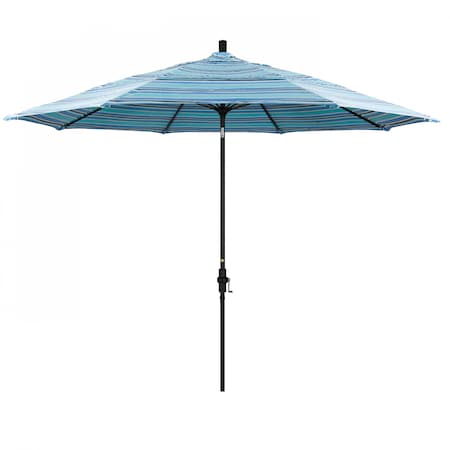 California Umbrella Patio Umbrella, Octagon, 109.5" H, Sunbrella Fabric, Dolce Oasis 194061022559