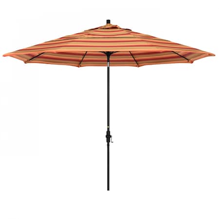 California Umbrella Patio Umbrella, Octagon, 109.5" H, Sunbrella Fabric, Astoria Sunset 194061022573