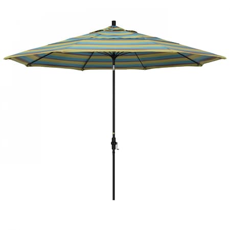 California Umbrella Patio Umbrella, Octagon, 109.5" H, Sunbrella Fabric, Astoria Lagoon 194061022580
