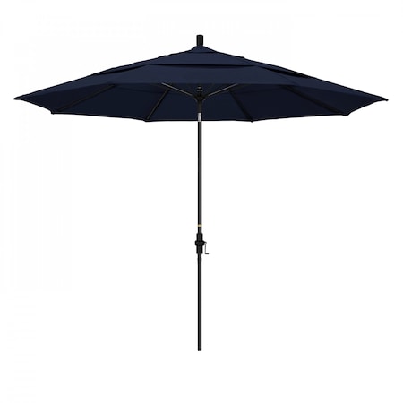 California Umbrella Patio Umbrella, Octagon, 109.5" H, Olefin Fabric, Navy Blue 194061022658
