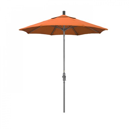 California Umbrella Patio Umbrella, Octagon, 102.5" H, Sunbrella Fabric, Tangerine 194061023143