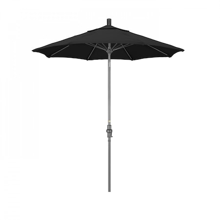 California Umbrella Patio Umbrella, Octagon, 102.5" H, Sunbrella Fabric, Black 194061023167