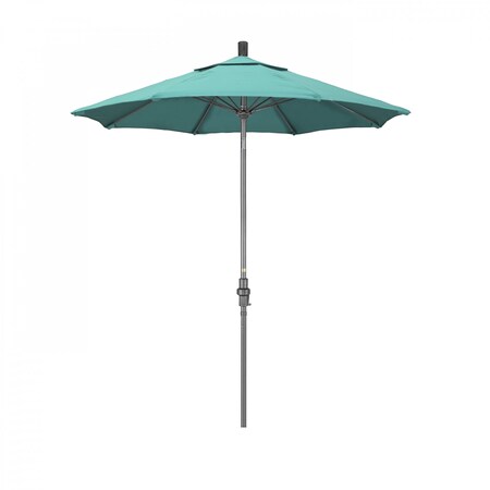 California Umbrella Patio Umbrella, Octagon, 102.5" H, Sunbrella Fabric, Aruba 194061023211