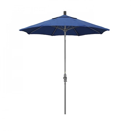 California Umbrella Patio Umbrella, Octagon, 102.5" H, Sunbrella Fabric, Regatta 194061023365