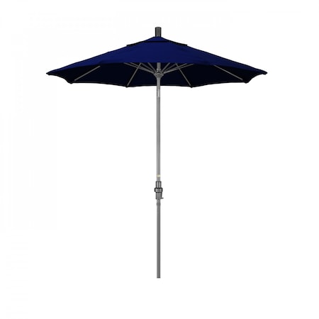 California Umbrella Patio Umbrella, Octagon, 102.5" H, Sunbrella Fabric, True Blue 194061023372