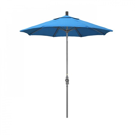 California Umbrella Patio Umbrella, Octagon, 102.5" H, Sunbrella Fabric, Canvas Cyan 194061023433