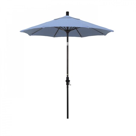 California Umbrella Patio Umbrella, Octagon, 102.5" H, Sunbrella Fabric, Air Blue 194061024034