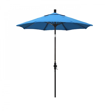 California Umbrella Patio Umbrella, Octagon, 102.5" H, Sunbrella Fabric, Canvas Cyan 194061024294