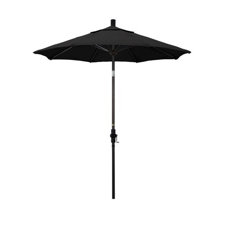 California Umbrella Patio Umbrella, Octagon, 102.5" H, Pacifica Fabric, Black 194061024577