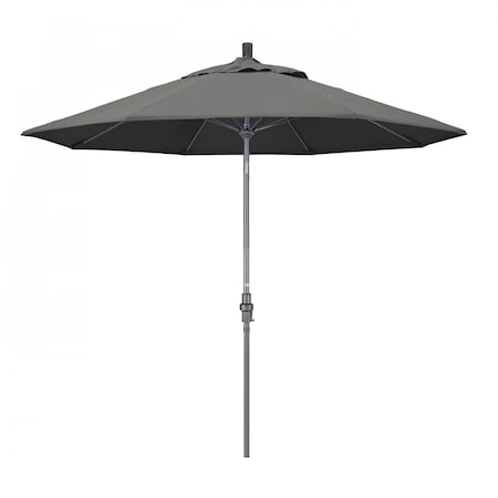 California Umbrella Patio Umbrella, Octagon, 101" H, Sunbrella Fabric, Charcoal 194061024843
