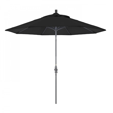 California Umbrella Patio Umbrella, Octagon, 101" H, Sunbrella Fabric, Black 194061024881