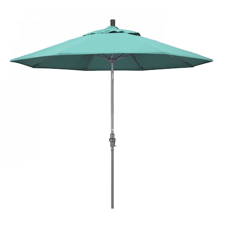 California Umbrella Patio Umbrella, Octagon, 101" H, Sunbrella Fabric, Aruba 194061024935
