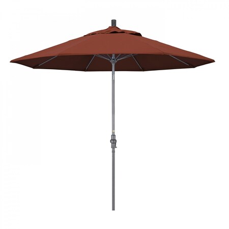 California Umbrella Patio Umbrella, Octagon, 101" H, Sunbrella Fabric, Terracotta 194061025000