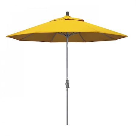 California Umbrella Patio Umbrella, Octagon, 101" H, Sunbrella Fabric, Sunflower Yellow 194061025031
