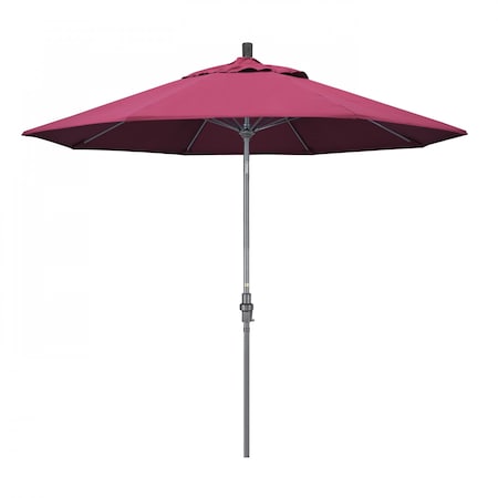 California Umbrella Patio Umbrella, Octagon, 101" H, Sunbrella Fabric, Hot Pink 194061025055