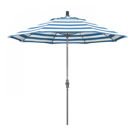 California Umbrella Patio Umbrella, Octagon, 101" H, Sunbrella Fabric, Cabana Regatta 194061025178