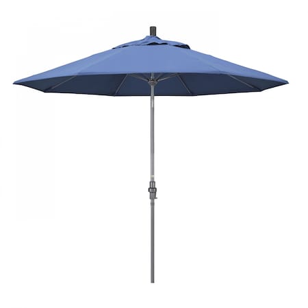 California Umbrella Patio Umbrella, Octagon, 101" H, Olefin Fabric, Frost Blue 194061025291