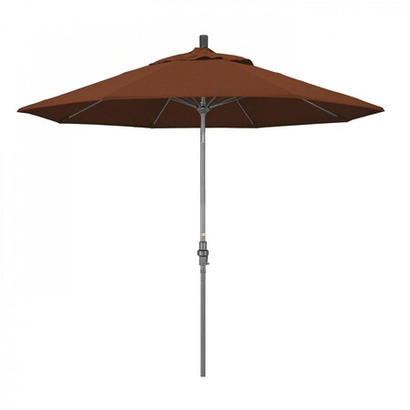 California Umbrella Patio Umbrella, Octagon, 101" H, Olefin Fabric, Terracotta 194061025345