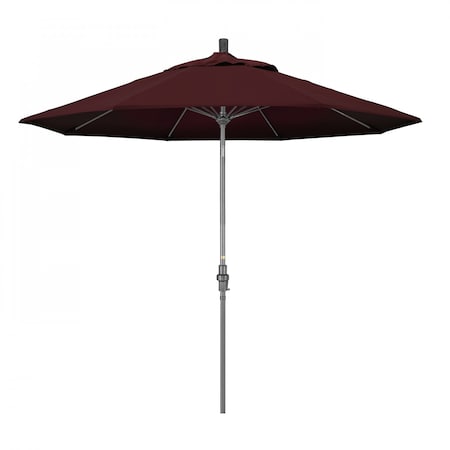 California Umbrella Patio Umbrella, Octagon, 101" H, Pacifica Fabric, Burgundy 194061025550