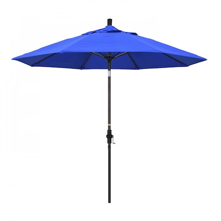 California Umbrella Patio Umbrella, Octagon, 101" H, Sunbrella Fabric, Pacific Blue 194061025703