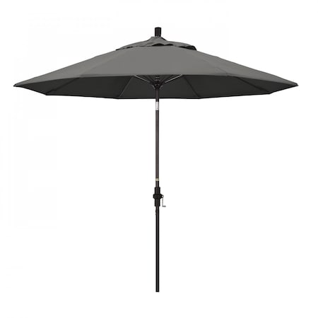 California Umbrella Patio Umbrella, Octagon, 101" H, Sunbrella Fabric, Charcoal 194061025741