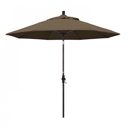 California Umbrella Patio Umbrella, Octagon, 101" H, Sunbrella Fabric, Cocoa 194061025864