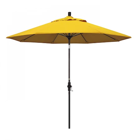 California Umbrella Patio Umbrella, Octagon, 101" H, Sunbrella Fabric, Sunflower Yellow 194061025932