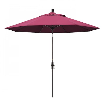 California Umbrella Patio Umbrella, Octagon, 101" H, Sunbrella Fabric, Hot Pink 194061025956