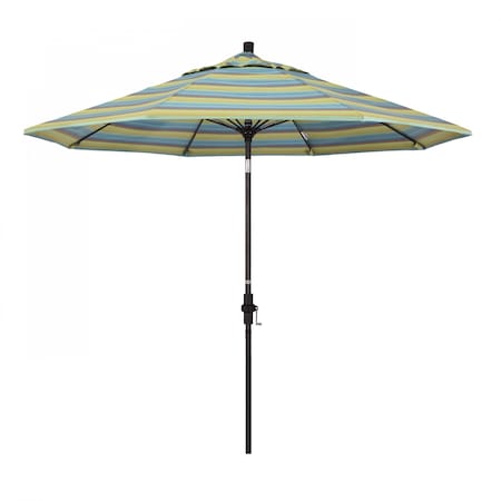 California Umbrella Patio Umbrella, Octagon, 101" H, Sunbrella Fabric, Astoria Lagoon 194061026045