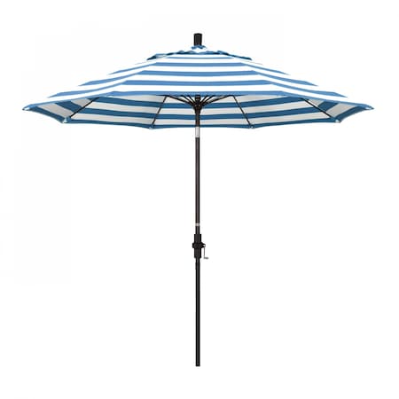 California Umbrella Patio Umbrella, Octagon, 101" H, Sunbrella Fabric, Cabana Regatta 194061026076