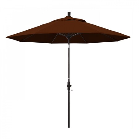 California Umbrella Patio Umbrella, Octagon, 101" H, Pacifica Fabric, Brick 194061026472