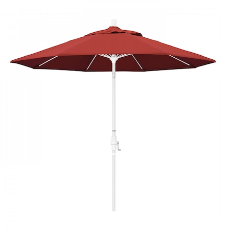 California Umbrella Patio Umbrella, Octagon, 101" H, Sunbrella Fabric, Jockey Red 194061026625
