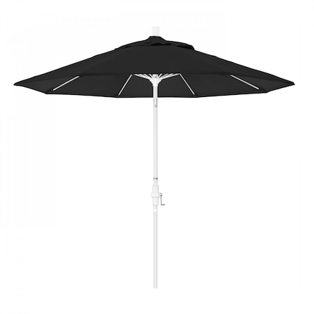 California Umbrella Patio Umbrella, Octagon, 101" H, Sunbrella Fabric, Black 194061026687