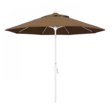 California Umbrella Patio Umbrella, Octagon, 101" H, Sunbrella Fabric, Teak 194061026878