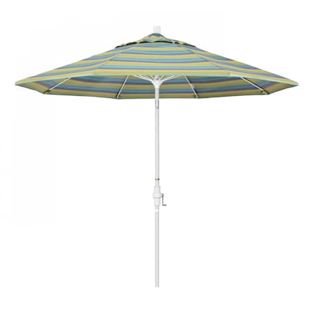California Umbrella Patio Umbrella, Octagon, 101" H, Sunbrella Fabric, Astoria Lagoon 194061026946