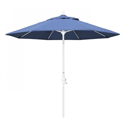 California Umbrella Patio Umbrella, Octagon, 101" H, Olefin Fabric, Frost Blue 194061027097