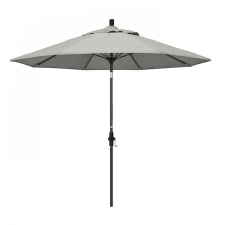 California Umbrella Patio Umbrella, Octagon, 101" H, Sunbrella Fabric, Granite 194061027516