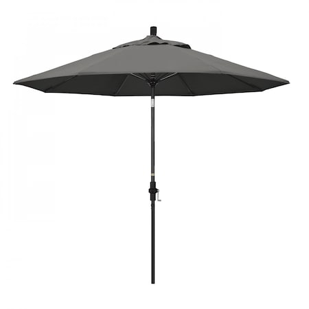 California Umbrella Patio Umbrella, Octagon, 101" H, Sunbrella Fabric, Charcoal 194061027547