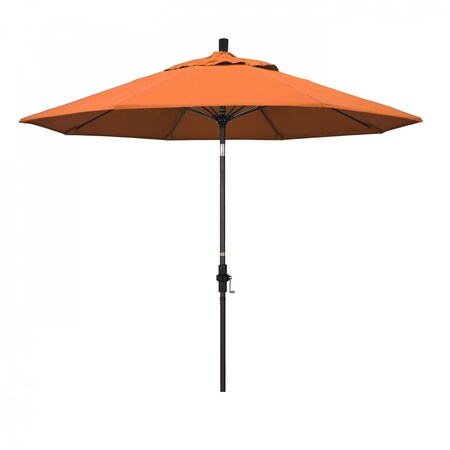 California Umbrella Patio Umbrella, Octagon, 101" H, Sunbrella Fabric, Tangerine 194061027561