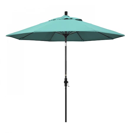 California Umbrella Patio Umbrella, Octagon, 101" H, Sunbrella Fabric, Aruba 194061027639