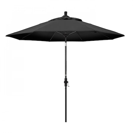 California Umbrella Patio Umbrella, Octagon, 101" H, Olefin Fabric, Black 194061028018