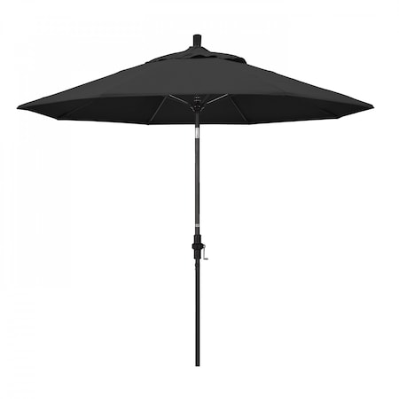 California Umbrella Patio Umbrella, Octagon, 101" H, Pacifica Fabric, Black 194061028179