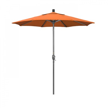 California Umbrella Patio Umbrella, Octagon, 95.5" H, Sunbrella Fabric, Tangerine 194061028605