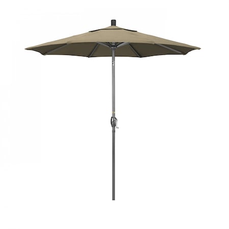California Umbrella Patio Umbrella, Octagon, 95.5" H, Sunbrella Fabric, Heather Beige 194061028803