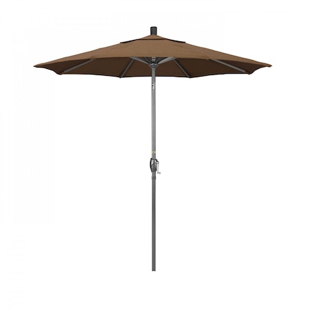 California Umbrella Patio Umbrella, Octagon, 95.5" H, Sunbrella Fabric, Teak 194061028810